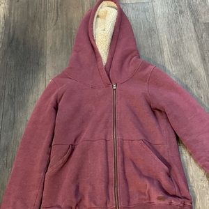 Roxy asymmetrical zip up hoody